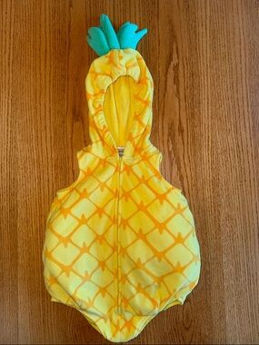 Carter's Pineapple Hooded Baby Romper costume 12M